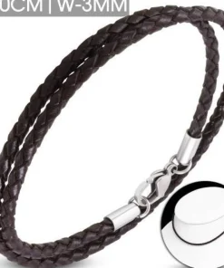 3 mm Dobbelt læderarmbånd