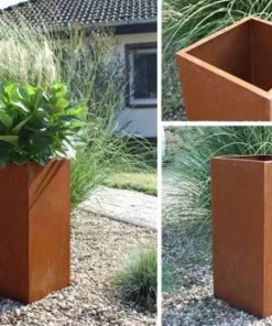 Adezz / Høje rust krukker - H.80cm + H.100cm