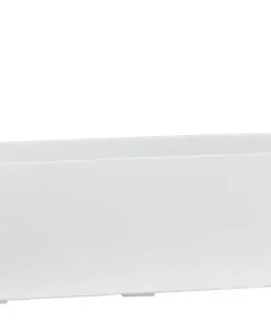 Aflang hvid plantepotte til vinduer - L.50x20x20cm