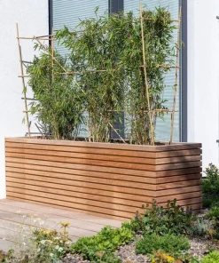 Aflange plantekasser i Hardwood / Rhombus