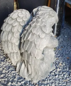 Barneengel i patineret beton - 40cm / Afhentning
