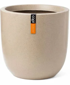 Beige glat Ball krukke smooth sand - Ø.35 + Ø.43 - Livstidsgaranti