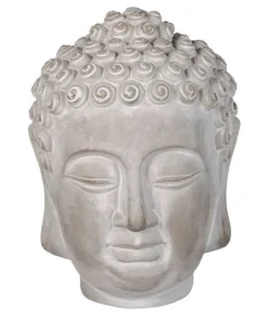 Buddha hoved cement - 17cm