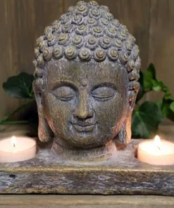 Buddha lysholder dobbelt