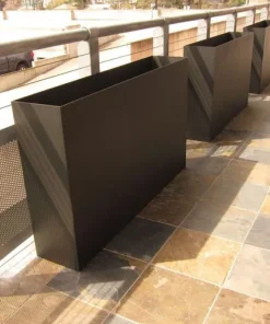 80cm høj plantekasse i aluminium / Antrazit - op til 300cm