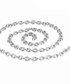 60cm link chain stålhalskæde - 5mm