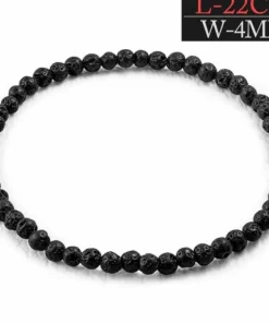 22cm stretch volcano lava armbånd - 4mm - 6mm eller 8mm