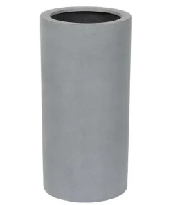 Cylinder krukke / sort eller grå glasfiber - 60cm eller 80cm