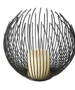 Cylon lysestage i jern med lys - Ø.24cm