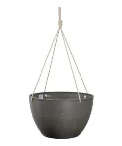 ECO - Ampler / hængekrukker Ø.31cm +Ø.40cm - sort + grå + sand med reb
