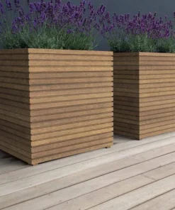 Firkantede krukker i hardwood / Rhombus