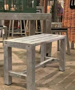 Galvaniseret bænk / udendørs havebænk