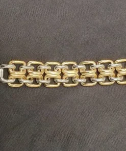 Golden Twist Stålarmbånd M/K til ca 20cm håndled