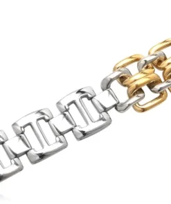 Golden Twist Stålarmbånd M/K til ca 20cm håndled