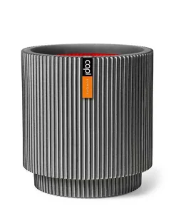 Groove Krukke Med lodrette ribber - Sort eller Antrazit eller Taupe- Livstidsgaranti - 4 farver