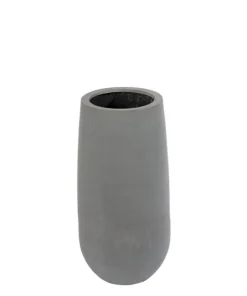 Høj cementgrå krukke i glasfiber - 70cm + 100cm letvægtskrukker