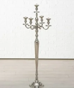 Høj victoria kandelaber gulvlysestage - 5 armet - 124cm