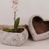 Hjerteskål / potte I cement