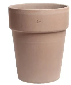 Italiensk Terracotta lerkrukke / stabelbar - H.45xØ.40cm - M/U underskål