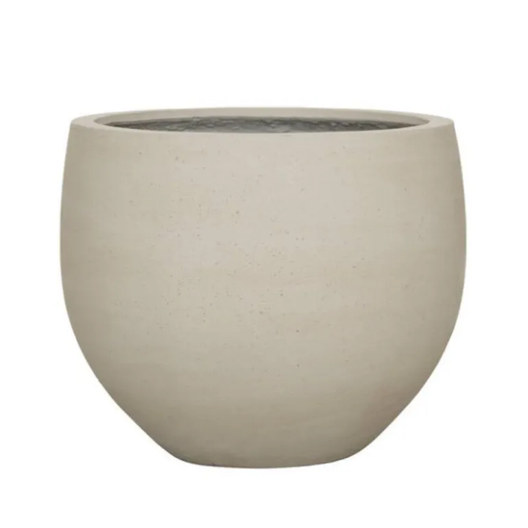 Kæmpe indendørs krukke Ø.88cm i sand/beige Ficonstone
