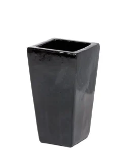 La Selle - Konisk krukke i keramik - Hvid eller Sort - H.57x34x34cm