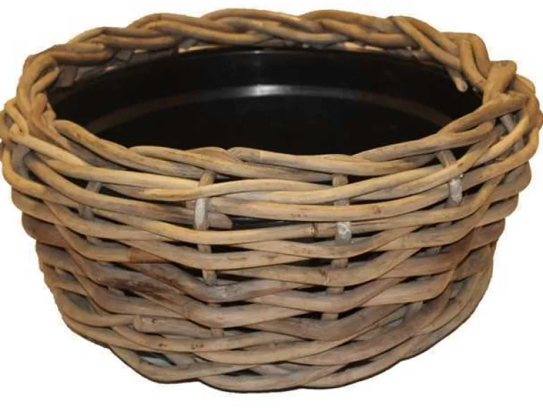 Lav rund Pilekrukke med fast indsats (Drypot) - Ø.56cm