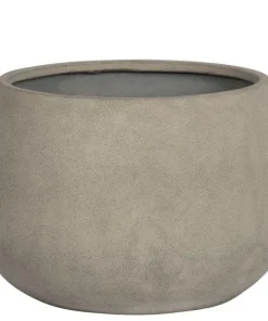 Lav sand / beige krukke H.40xØ.56cm - M/U Hjulsæt