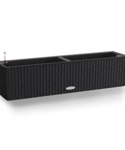 Lechuza altankasse med selvvanding / Balconera Cottage Polyrattan - 6 farver