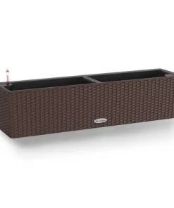 Lechuza altankasse med selvvanding / Balconera Cottage Polyrattan - 6 farver