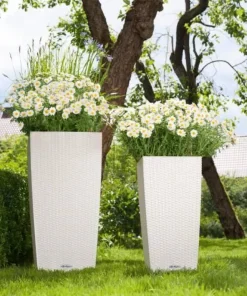 Lechuza Cubico Cottage / Polyrattan - grafit-hvid-sand-grå-antrazit-mokka - H.56 + H.75