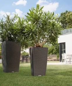 Lechuza Cubico Cottage / Polyrattan - grafit-hvid-sand-grå-antrazit-mokka - H.56 + H.75