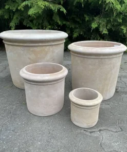 Lyse Terracotta Krukker - 4stk i sæt