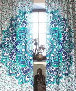 Mandala gardiner med print - 2 modeller