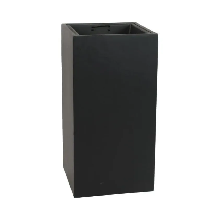 Matsort Krukke med planteindsats - H.60cm + H.80cm - m/u hjul