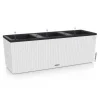Polyrattan plantekasser med selvvanding og indsatse - OUTLET - 4stk på palle
