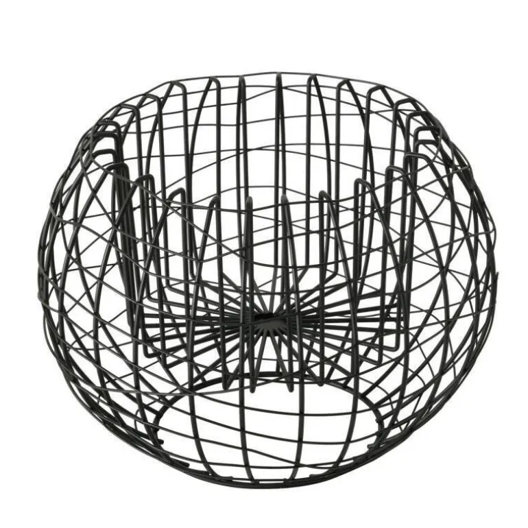 Potteskjuler i sort jern med jerntråde - Ø.26cm
