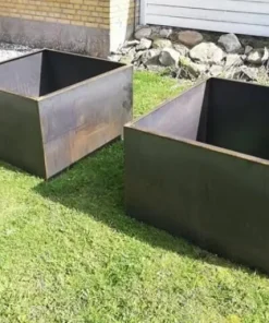 Runde rust krukker - Ø.60 + Ø.80 + Ø.100 + Ø.120 - MED BUND