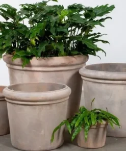 Sasso Line Terracotta Krukker - 5stk i sæt