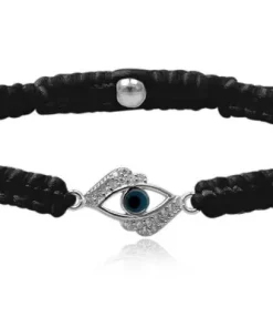 Shivas Eye silkearmbånd med sølv