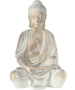 Siddende Buddha Gold Antique - 67cm