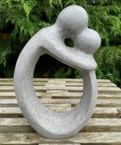 Soulmate figur i grå Terrazzo - 30cm
