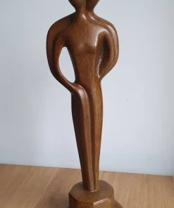 Soulmate skulptur i træ look - 31cm