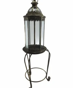 Stor gulvlanterne med ben/bord - 95cm