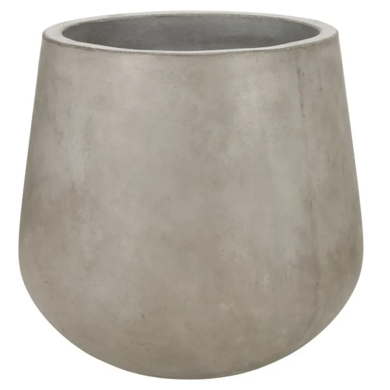 Stor indendørs konisk krukke i fiberbeton / Concrete look - Op til Ø.110cm