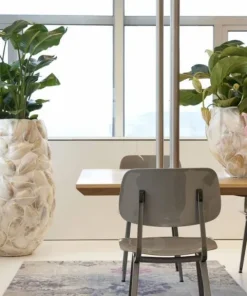 Stor indendørs krukke / vase med søskaller - 2 størrelser