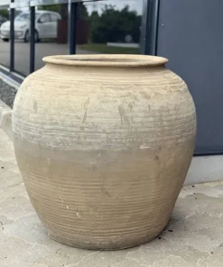 Stor Udendørs Vintage Lerkrukke - Ø.75cm