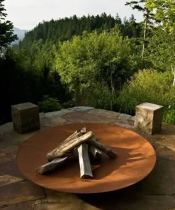 Store bålfade i rust / Corten Stål