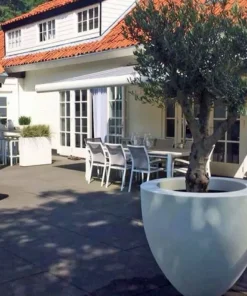 Store Canna Krukker RAL 7021 antrazit polyester - op til Ø.100