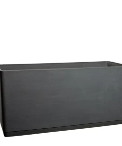 Store ECO aflange plantekummer i sort, sand eller grå - L. 82 + 97 + 127cm