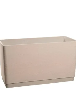 Store ECO aflange plantekummer i sort, sand eller grå - L. 82 + 97 + 127cm
